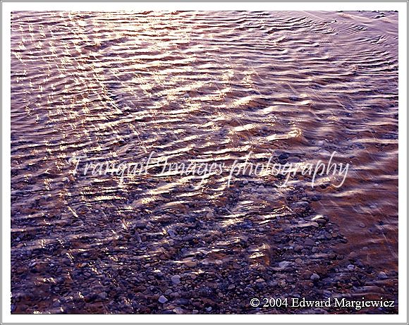 450257---Reflections on a stream emtying North Bar Lake into Lake Michgan